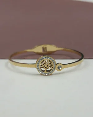 Sriasmi Gold Plated Stainless Steel Waterproof Bracelet