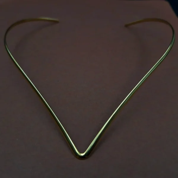 Sriasmi Gold Plated Stainless Steel Waterproof Hasuli Heart Shaped [Choker] Necklace - Image 3