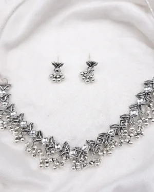 Sriasmi Traditional Oxidised Necklace set
