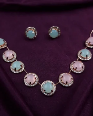 Elegant Lightweight Korean Necklace Set | Sriasmi.com
