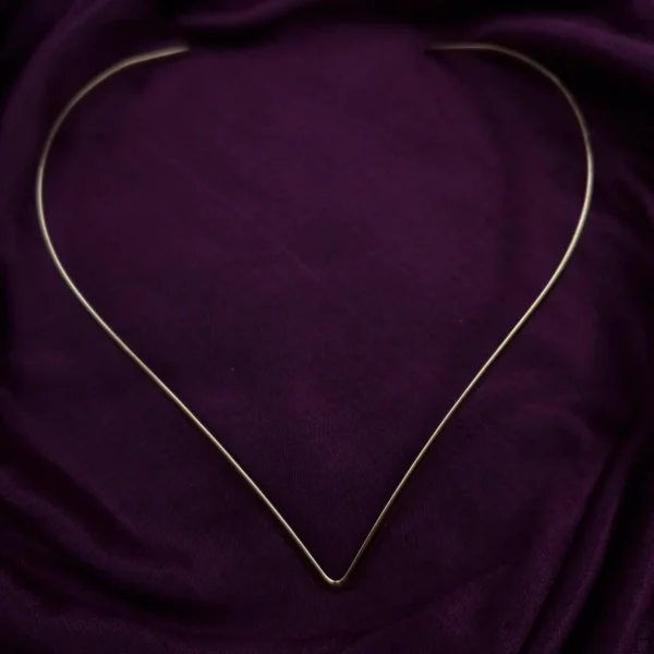 Sriasmi Gold Plated Stainless Steel Waterproof Hasuli Heart Shaped [Choker] Necklace - Image 2