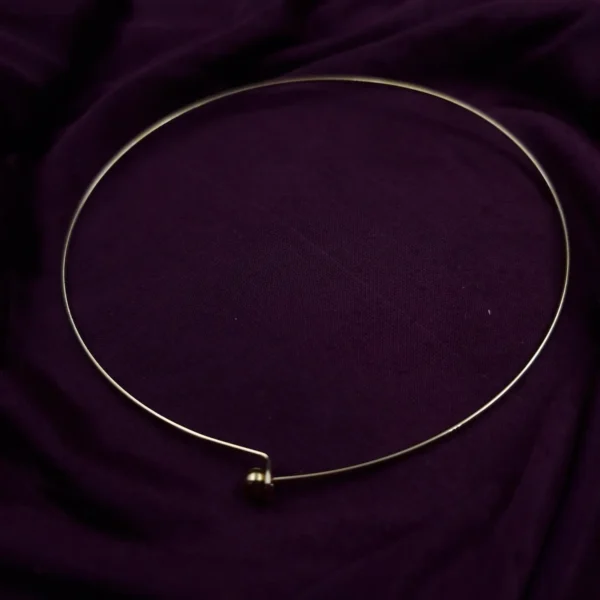 Sriasmi Gold Plated Stainless Steel Waterproof Hasuli  [Choker] Necklace