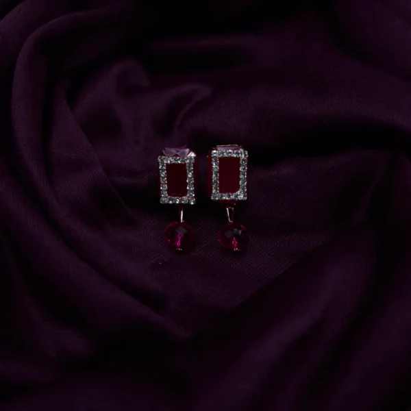 pink Elegant Lightweight Korean Necklace Set | Sriasmi.com - Image 2