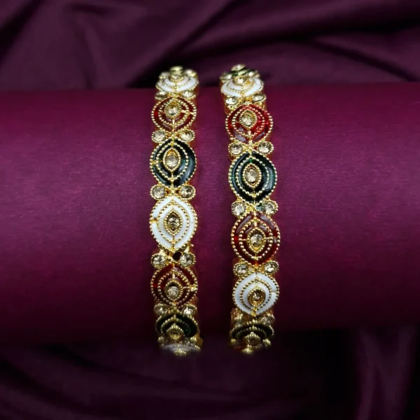 Rajasthani Meenakari Brass Bangle | Sriasmi.com