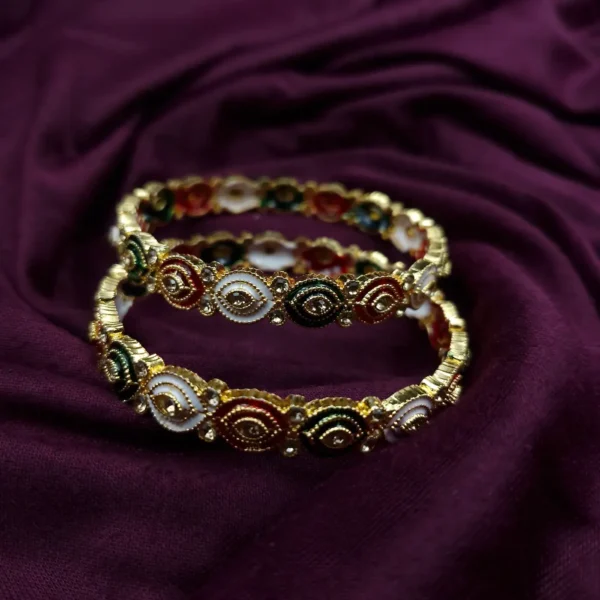 Rajasthani Meenakari Brass Bangle | Sriasmi.com - Image 2
