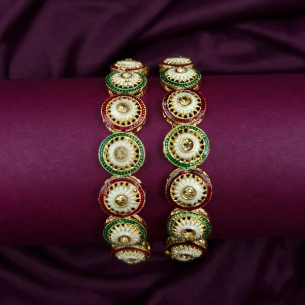 Rajasthani Meenakari Brass Bangle | Sriasmi.com - Image 2