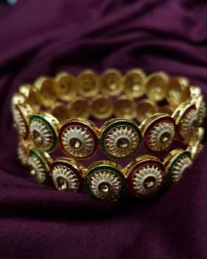Rajasthani Meenakari Brass Bangle | Sriasmi.com