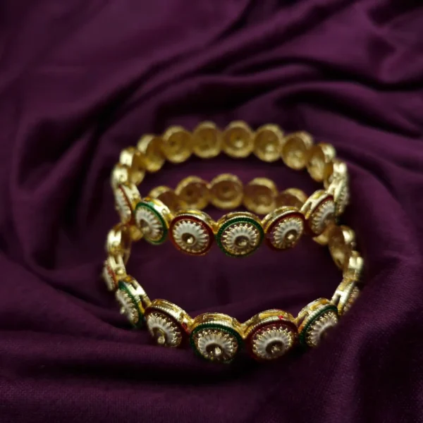 Rajasthani Meenakari Brass Bangle | Sriasmi.com - Image 3