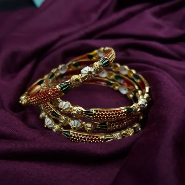 Rajasthani Meenakari Brass Bangle | Sriasmi.com - Image 2