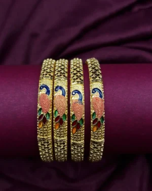 Rajasthani Meenakari Brass Bangle | Sriasmi.com