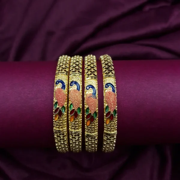 Rajasthani Meenakari Brass Bangle | Sriasmi.com