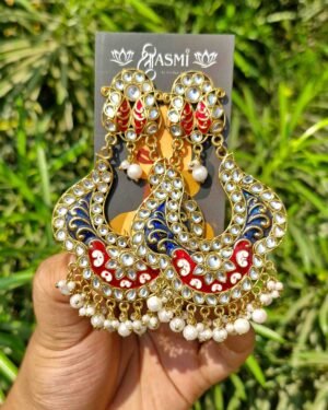 Sriasmi Meenakari Kundan Earring