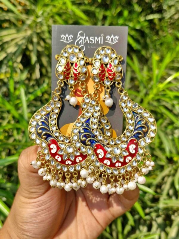 Sriasmi Meenakari Kundan Earring