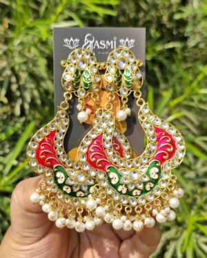 Sriasmi Meenakari Kundan Earring