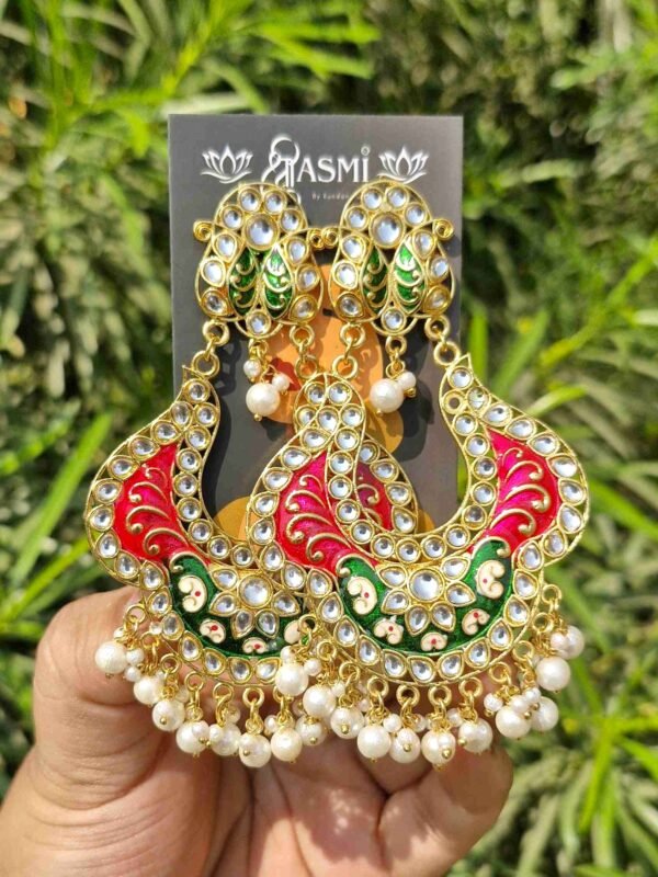 Sriasmi Meenakari Kundan Earring