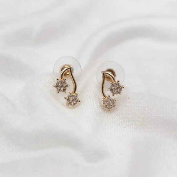 Sriasmi Gold Tone American Diamond Mini Studs