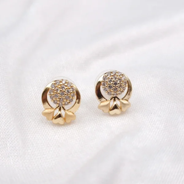 Sriasmi Gold Tone American Diamond Mini Studs