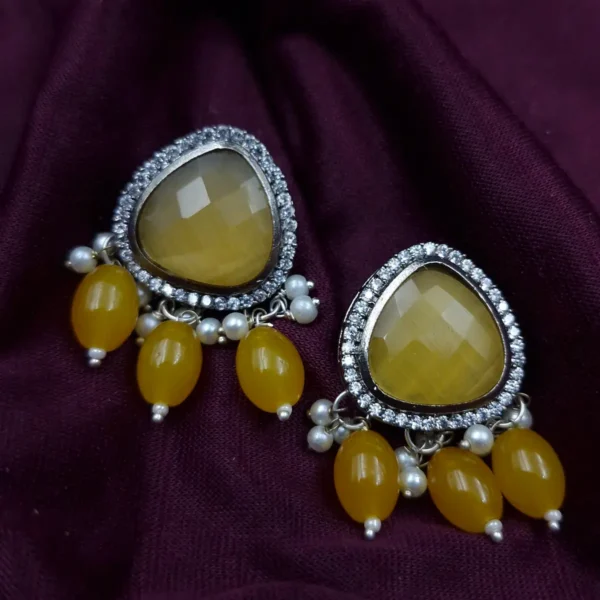 Sriasmi American Diamond Monalisa Necklace Set - Image 2