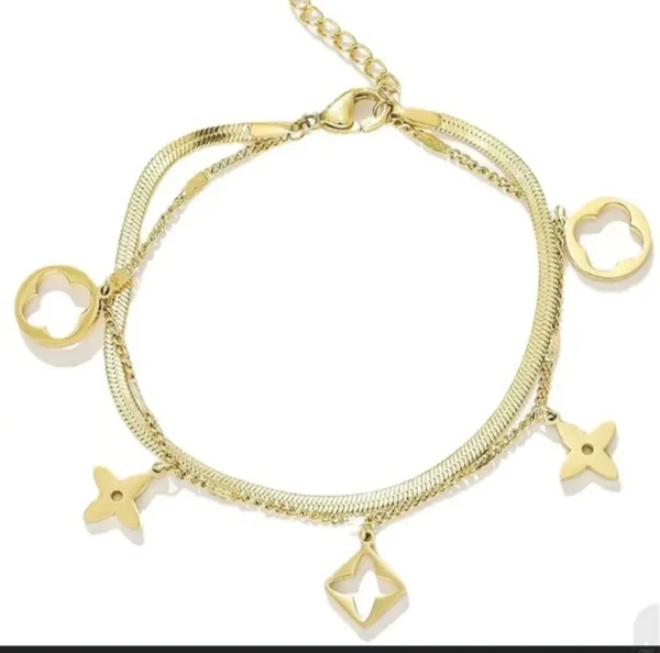 Sriasmi Gold Plated Stainless Steel Waterproof Chain Bracelet - Image 4