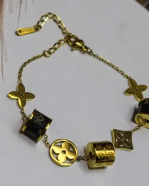 Sriasmi Gold Plated Stainless Steel Waterproof Chain Bracelet