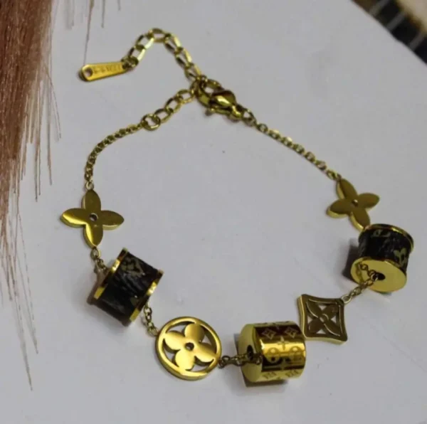 Sriasmi Gold Plated Stainless Steel Waterproof Chain Bracelet