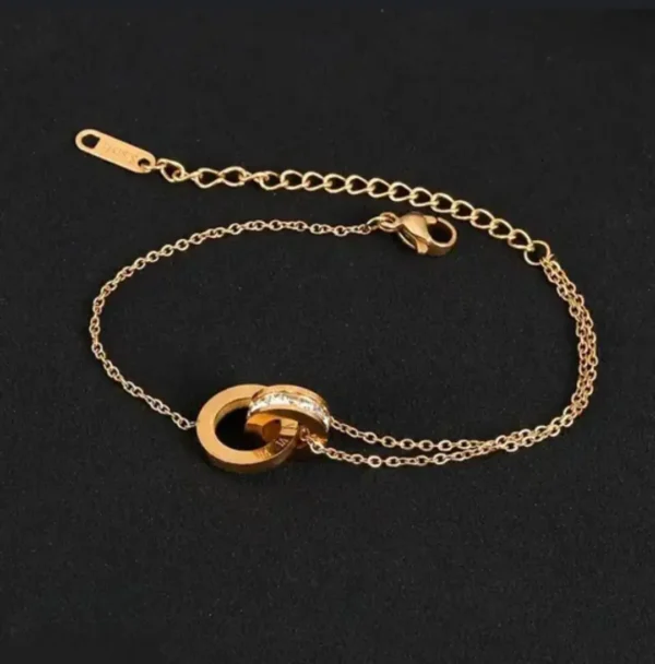 Sriasmi Gold Plated Stainless Steel Waterproof Chain Bracelet - Image 2
