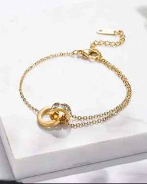 Sriasmi Gold Plated Stainless Steel Waterproof Chain Bracelet