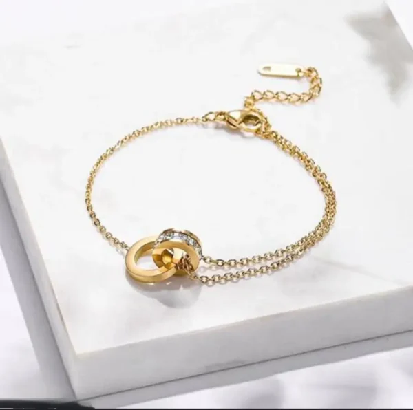 Sriasmi Gold Plated Stainless Steel Waterproof Chain Bracelet