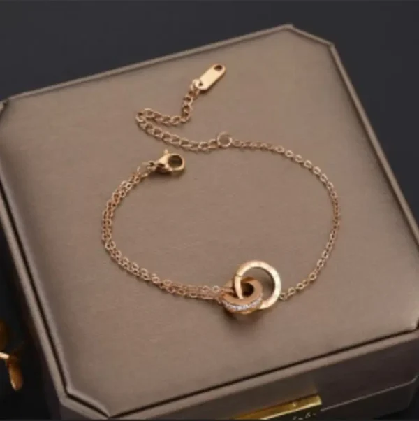 Sriasmi Gold Plated Stainless Steel Waterproof Chain Bracelet - Image 3