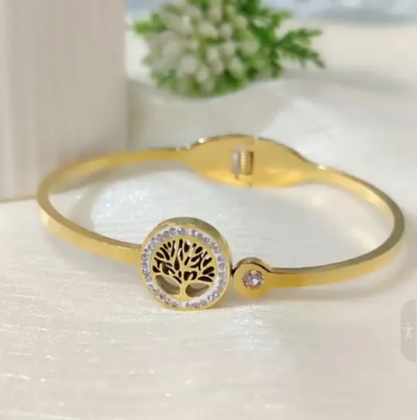 Sriasmi Gold Plated Stainless Steel Waterproof Bracelet - Image 4