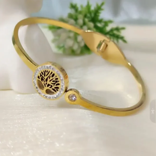 Sriasmi Gold Plated Stainless Steel Waterproof Bracelet - Image 3