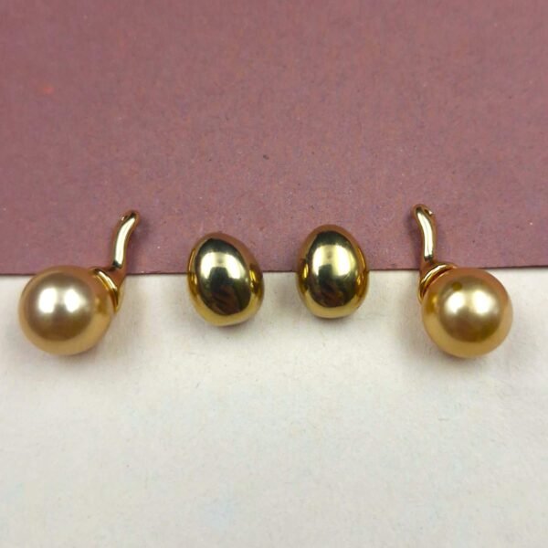 Sriasmi 2 IN 1 Demi-fine Stainless Steel Waterproof Stud Earrings - Image 3