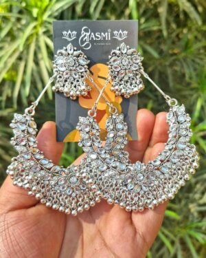 Sriasmi Circle Oxidised Earring