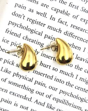 Sriasmi Demi-fine Stainless Steel Waterproof Droplets Stud Earring