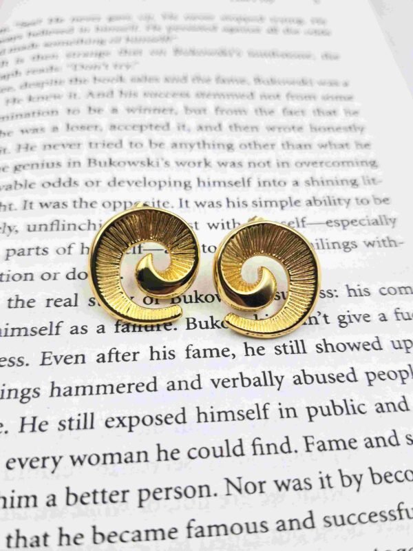 Sriasmi Demi-fine Stainless Steel Spiral Earring - Image 2